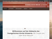 Tablet Screenshot of evangelische-kirche-schwerte.de